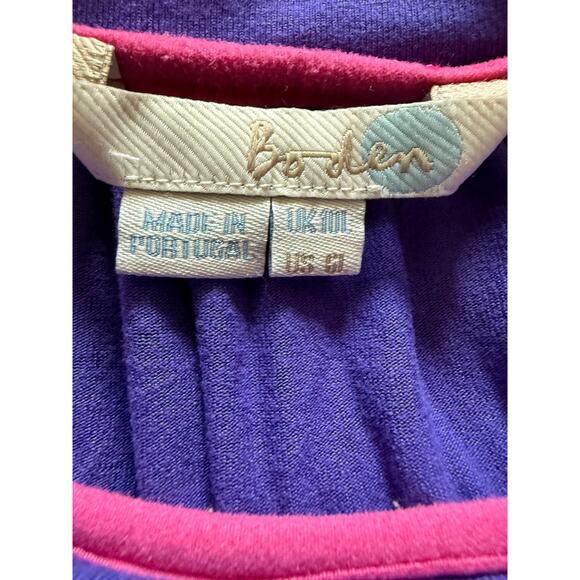 Boden Purple Maxi Skirt Size 10/US 6 Long Viscose Stretch Waist Made in Portugal - Picture 4 of 6